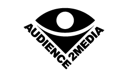 Audience2Media logo in black
