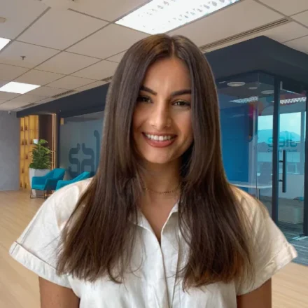 Holly Gordon headshot in a Salt office
