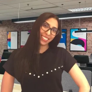 Sabrina Zeddam headshot in a Salt office