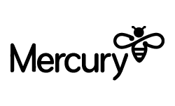 Mercury logo in black